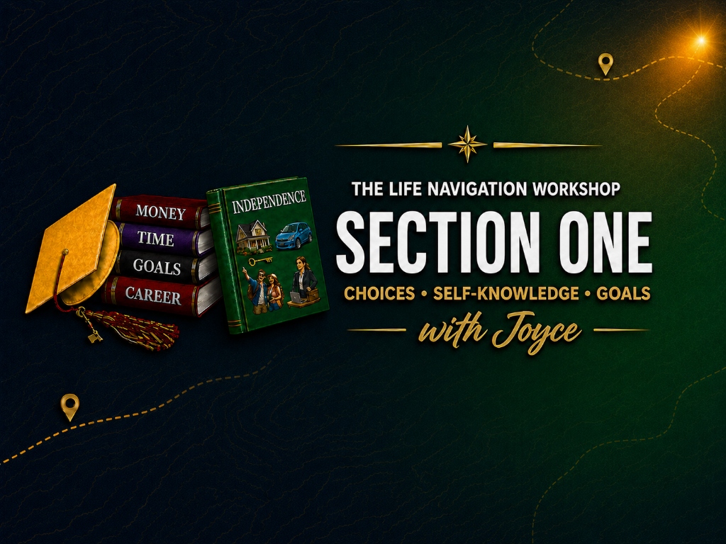 Life Navigation Workshop Section One course — Choices, Self-Knowledge and Goals